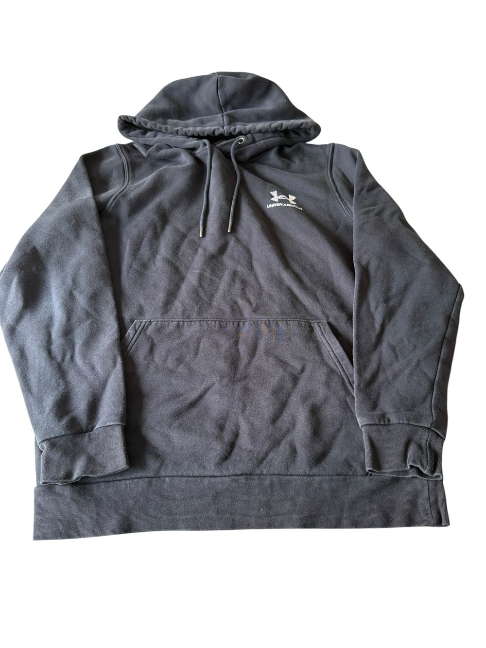 Under‎ Armour Men's Charcoal Hooded Pullover with Logo